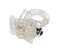 Виброкольцо прозрачный 7 speed Butterfly Cock Ring