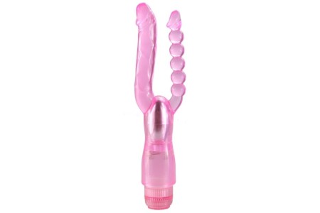 Вибратор двойной Double Pleasure розовый