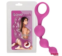Анальный стимулятор Love Beads розовый