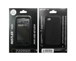 Черный силиконовый чехол Hustler для iPhone 4 4S