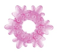 Кольцо эрекционное Ice Flower розовое