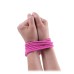 Бондажная верёвка FF Mini Silk Rope розовая - фото 3