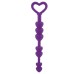 Анальные бусы сердца фиолетовые Lia Love Beads - фото 3