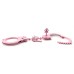 Металлические розовые наручники - фото 1