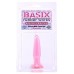 Анальная пробка Basix Rubber Beginners Pink - фото 1