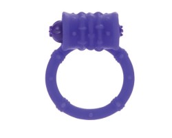 Стимулирующее кольцо с вибро-моторчиком фиолетовое Posh