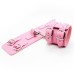 Широкие наручники с карабином - pink - фото
