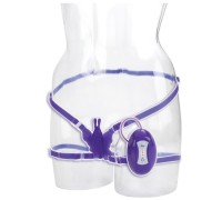 Вибратор бабочка на силиконовых ремешках Silicone Love Rider