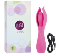 Розовый оригинальный вибромассажер из силикона Lust L6