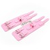 Широкие наручники с карабином - pink - фото 4