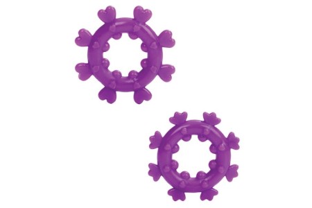 Набор из двух фиолетовых эрекционных колец Magic Love Rings