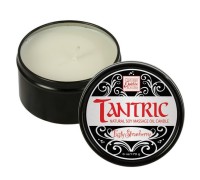 Массажная свеча с феромонами аромат клубники Tantric Tasty Strawberry 170 гр.