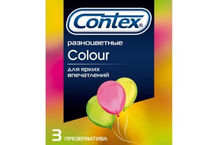 Презервативы Contex №3 Colour разноцветные