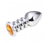 Анальная пробка Silver Relief Orange L