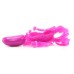 Розовая силиконовая вибробабочка на силиконовых ремешках Silicone Love Rider - фото 1