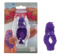 Фиолетовое кольцо со стимулятором клитора