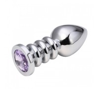 Анальная пробка Silver Relief Purple L